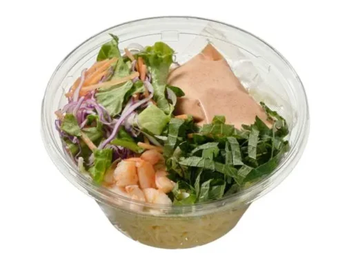 Shiso Leaf & Shrimp Pasta Salad with Mentaiko Cream