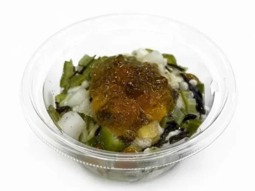 Sticky Salad with Dashi Jelly