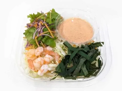 Shrimp and Shiso Leaf Pasta Salad with Mentaiko Cream