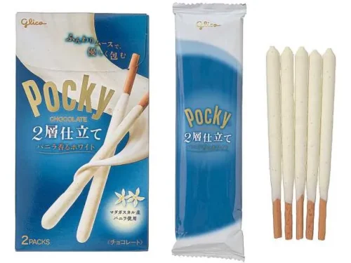 GLICO Pocky Double-Layered White Chocolate with a Hint of Vanilla