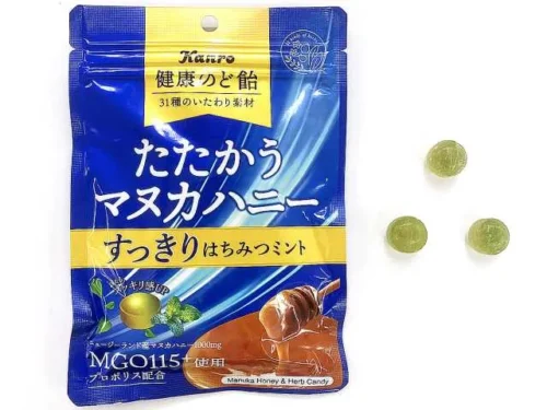 KANRO Healthy Throat Lozenges: Manuka Honey & Refreshing Honey Mint