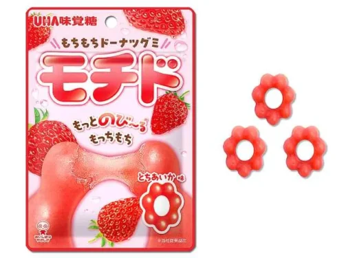 UHA MIKAKUTO Mochido Tochiaika Strawberry Gummy