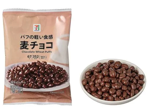 7プレミアム パフの軽い食感 麦チョコ