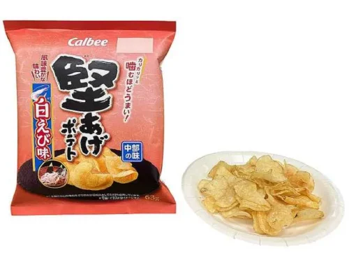 CALBEE Kata-age Potato Chips – White Shrimp Flavor