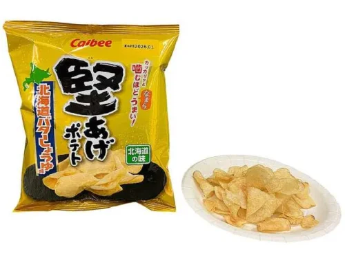 CALBEE Kata-age Potato, Hokkaido Butter & Soy Sauce Flavor