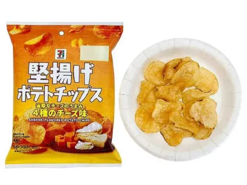 7 PREMIUM Hard-Fried Potato Chips – Four Cheese Flavor