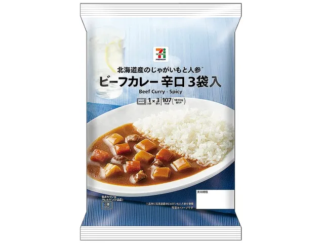 7プレミアム ビーフカレー辛口3袋入