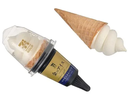 7プレミアムゴールド 金のワッフルコーン マダガスカルバニラ