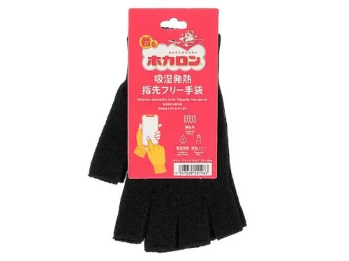 ホカロン 吸湿発熱 指先フリー手袋