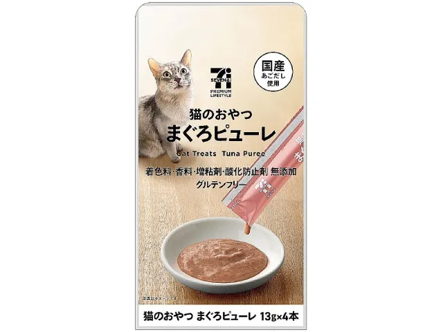 7 PREMIUM Cat Treat: Tuna Purée, 13g x 4 tubes