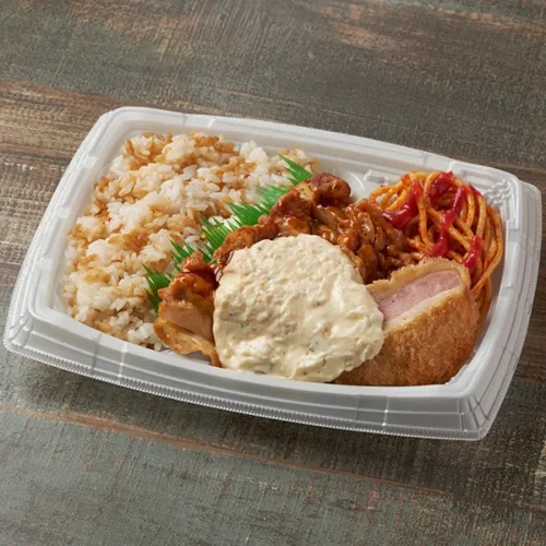 두툼한 햄카츠 & 달콤짭짤한 닭강정 도시락