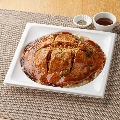 히로시마 오코노미야키 고기 계란 소바