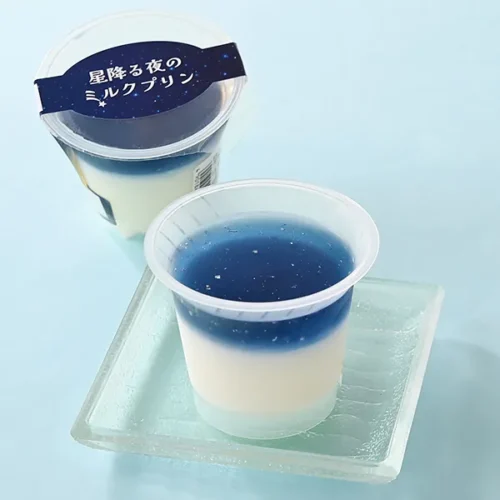 星降る夜のミルクプリン