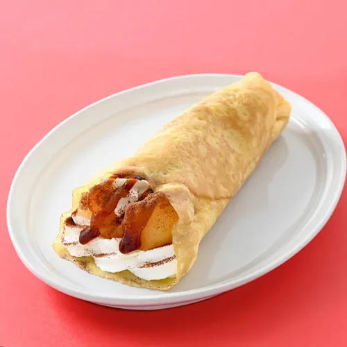 구운 사과 밀푀유 크레페