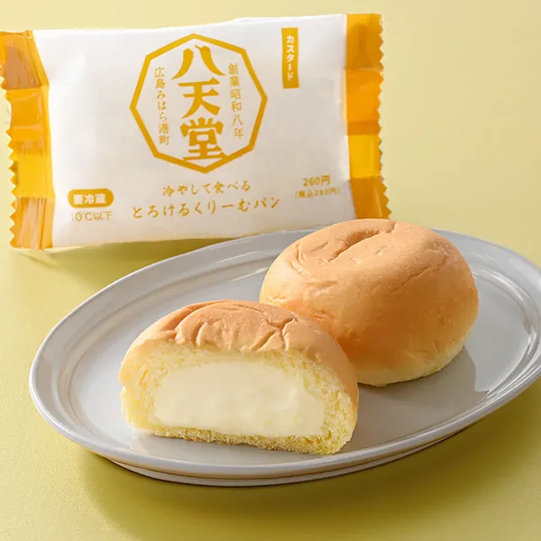 Custard Cream Bread to Eat Chilled