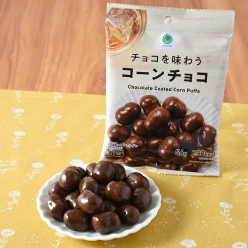 チョコを味わうコーンチョコ