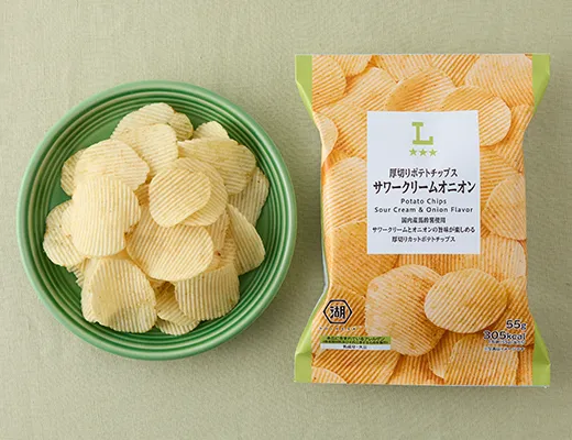 Thick-Cut Potato Chips, Sour Cream & Onion