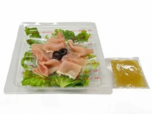 茨城県産レタス使用生ハムのサラダ