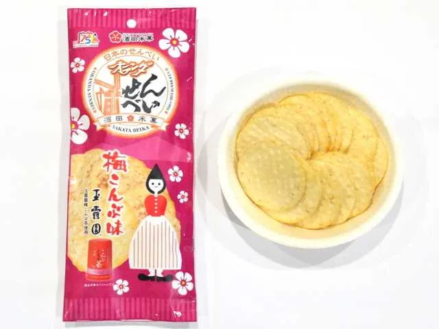 사카타 베이카 오란다 센베이 매실 다시마맛 40g