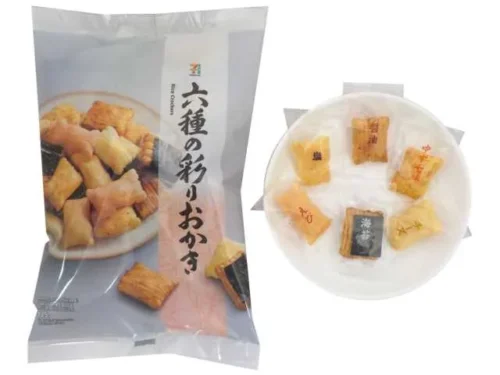 7 PREMIUM Six Colorful Varieties of Okaki Rice Crackers - konbiniDB