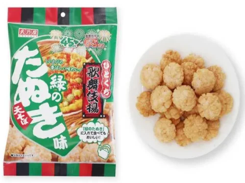 天乃屋ひとくち歌舞伎揚緑のたぬき味