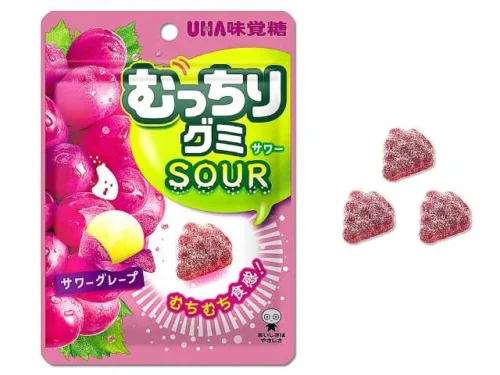 味覚糖 むっちりグミサワー サワーグレープ