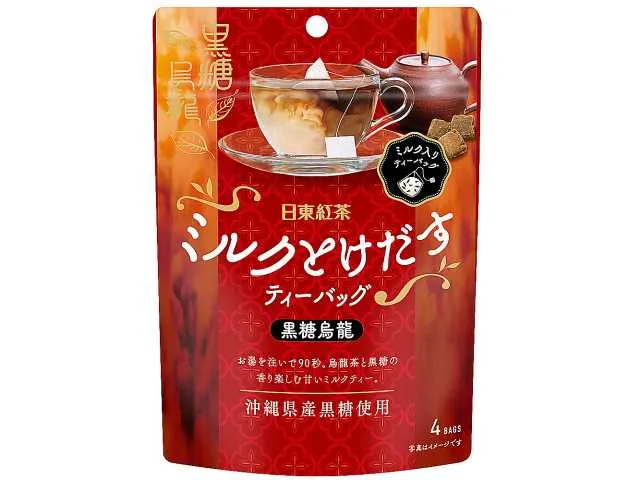 NITTO BLACK TEA Milk Dissolving TB Brown Sugar Oolong 4P