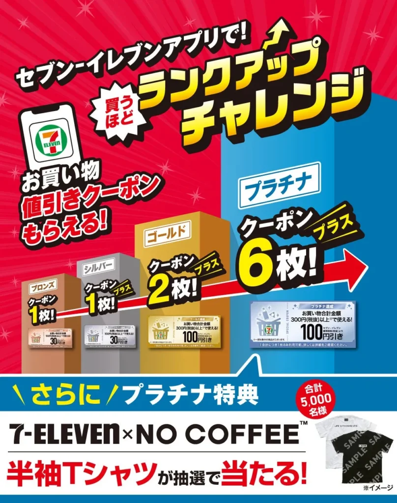Collaborating with Fukuoka’s Popular Brand “NO COFFEE”! A Chance to Win an Exclusive T-Shirt with the 7-Eleven App