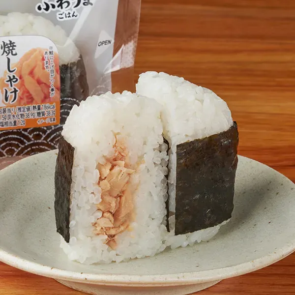 Hand-Wrapped Rice Ball: Grilled Salmon