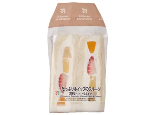 Fruit Sandwich with Plenty of Whipped Cream