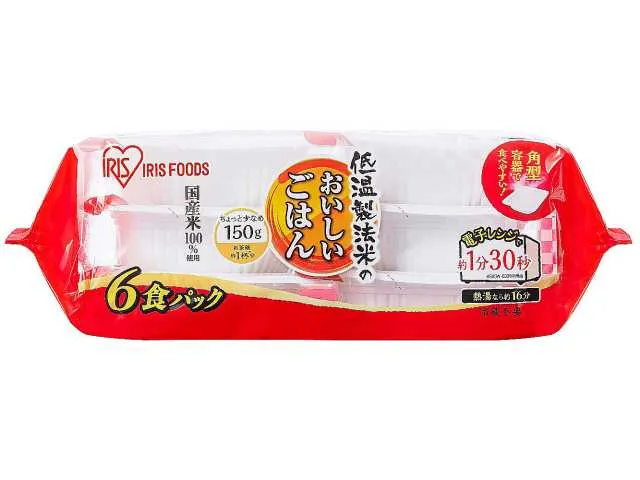 低温製法米のおいしいごはん国産米100% 150g×6パック