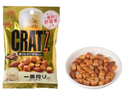 GLICO 크랏츠 닭고기 와사비 간장맛