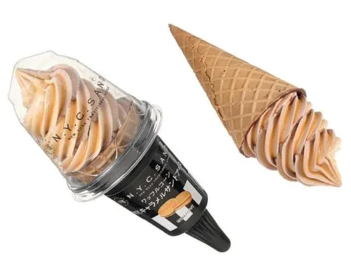 N.Y. Caramel Sand Waffle Cone