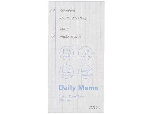 MIDORI 데일리 메모 50매