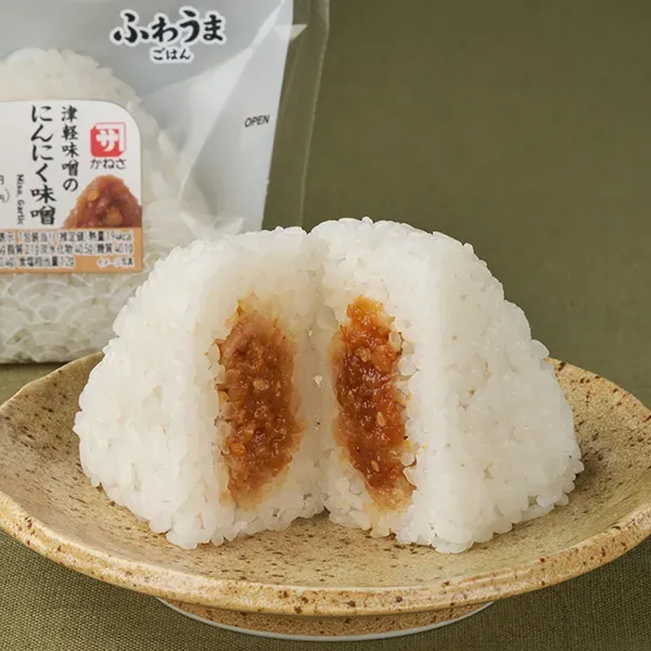 津軽味噌のにんにく味噌おむすび - コンビニDB