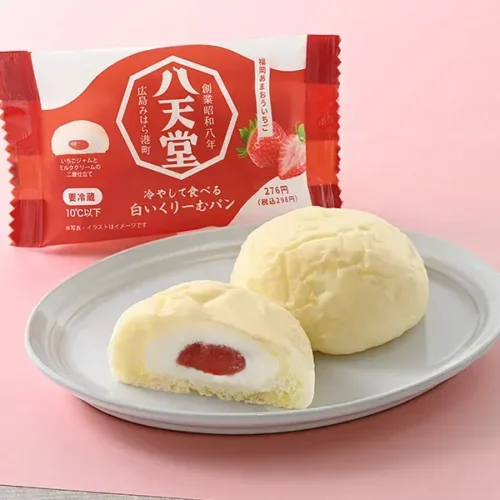 【패미마의 화이트 딸기 축제Ⓡ】 차갑게 먹는 화이트 크림 빵 후쿠오카 아마오우 딸기