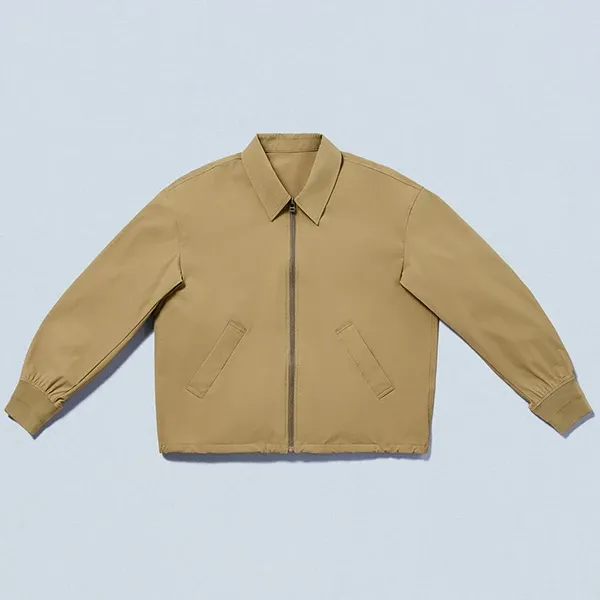 ジップアップジャケット ベージュ - コンビニDB