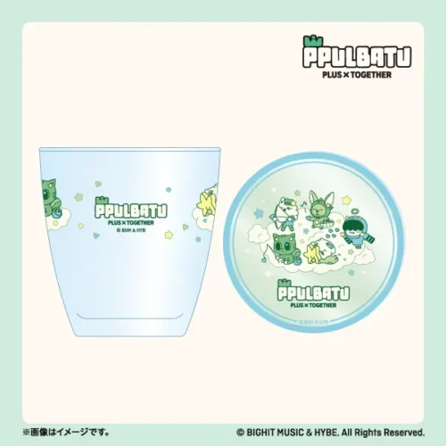 [FamilyMart Online Exclusive] PPULBATU Original Glass & Coaster
