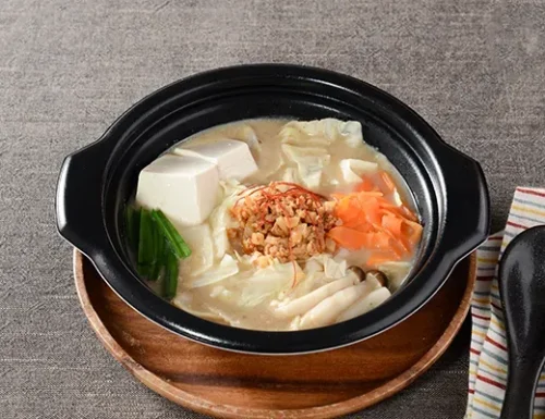 Sesame Soy Milk Tantan Nabe with 1/2 Day’s Worth of Vegetables