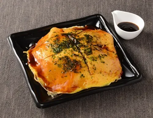밋쨩 감수 히로시마풍 오코노미야키 소바 고기 계란