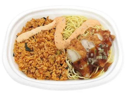 히로시마나 김치 볶음밥 & 페페론치노와 유린기