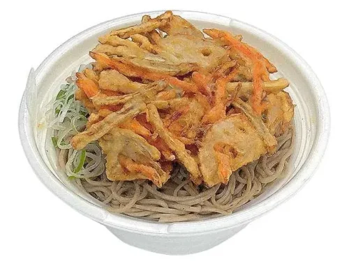 栃木県産そば粉使用 根菜かき揚げ二八そば