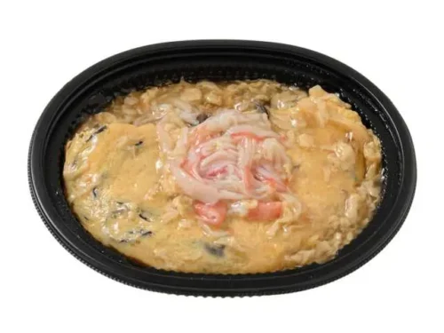 재료가 들어간 카니타마(게살 계란 요리) 간장 소스