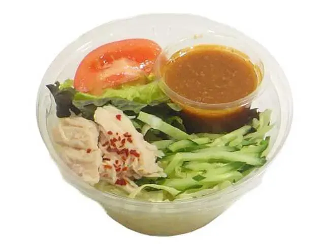 Steamed Chicken Ramen Salad with Sesame Sauce