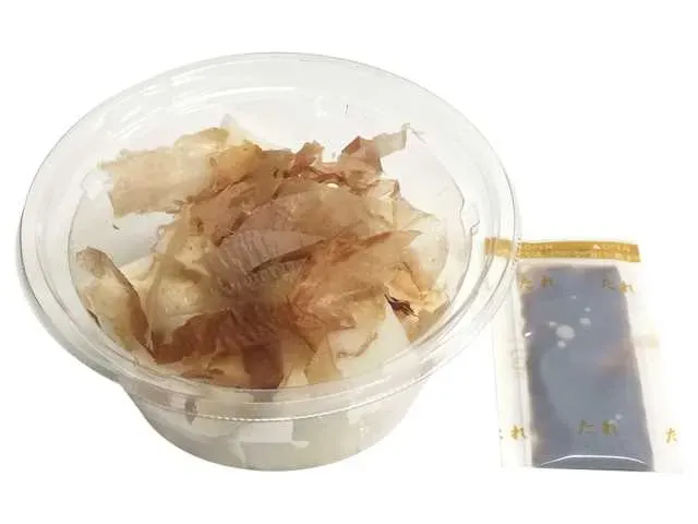 Chinese Yam Snack Topped with Bonito Flakes (with Dashi Soy Sauce)