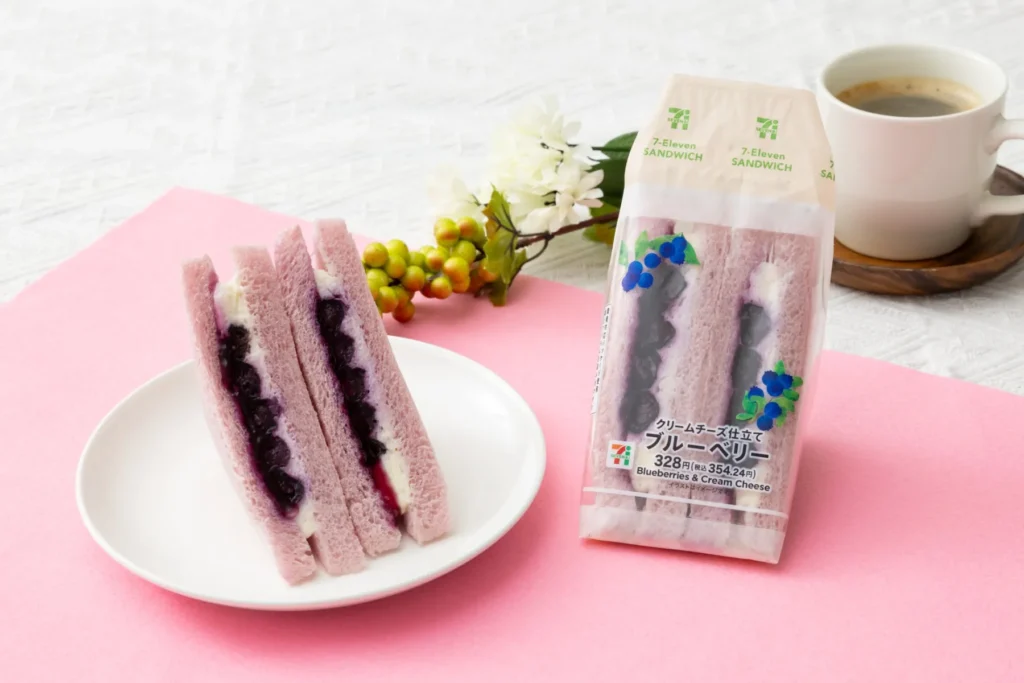 “Purple Bread” Arrives at Japanese Convenience Stores! New Dessert Sandwich from 7-Eleven