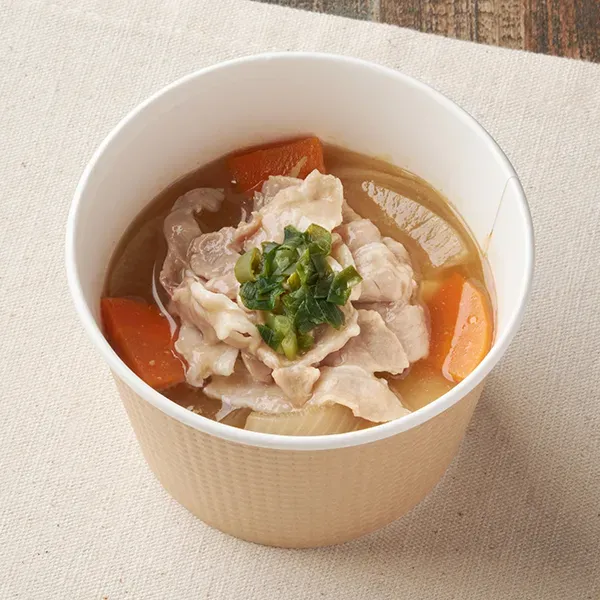Pork Miso Soup with Plenty of Meat and 7 Ingredients