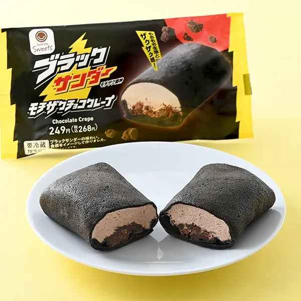 【’블랙 썬더’ 콜라보 페어】 BLACK THUNDER 쫀득 바삭 초코 크레이프