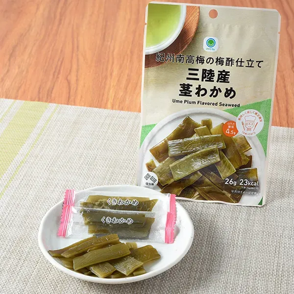 키슈 난코우메 매실초로 맛을 낸 산리쿠산 줄기 미역