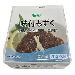 양념 큰실말(모즈쿠) 산바이즈